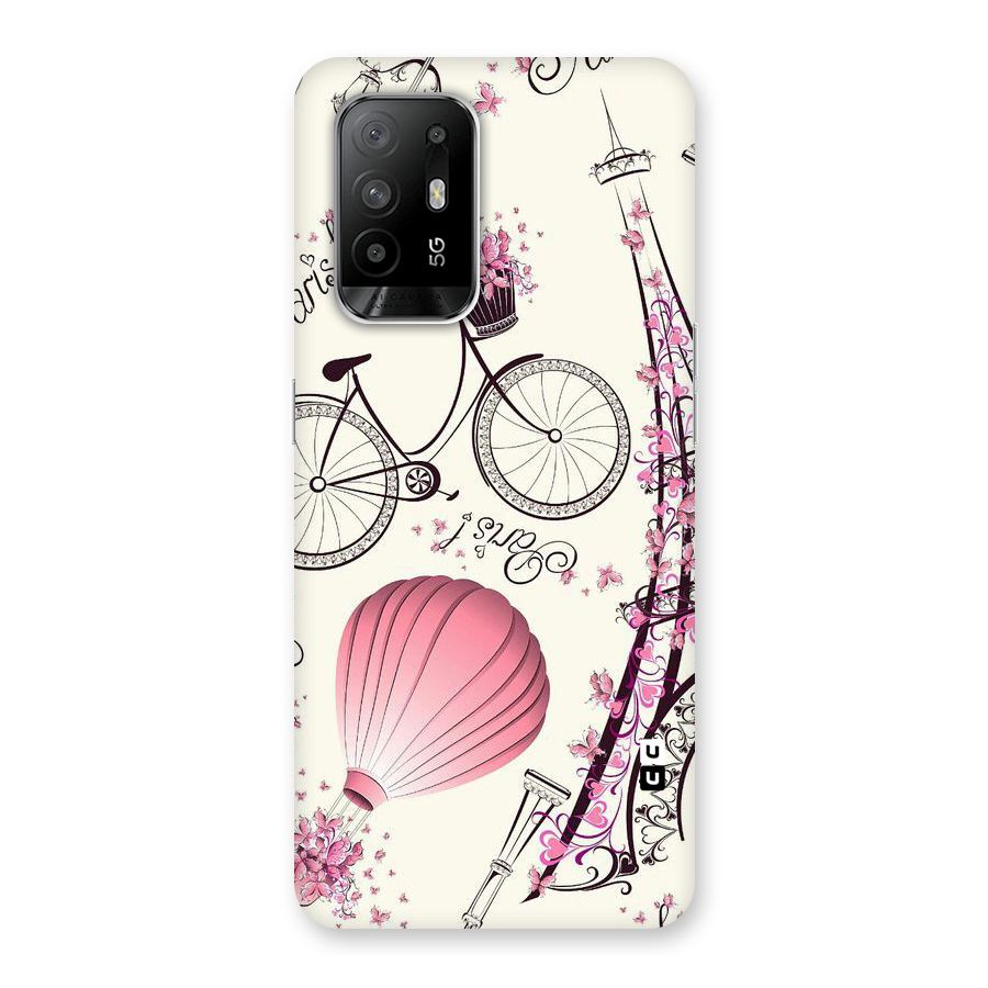Paris Clipart Back Case for Oppo F19 Pro Plus 5G