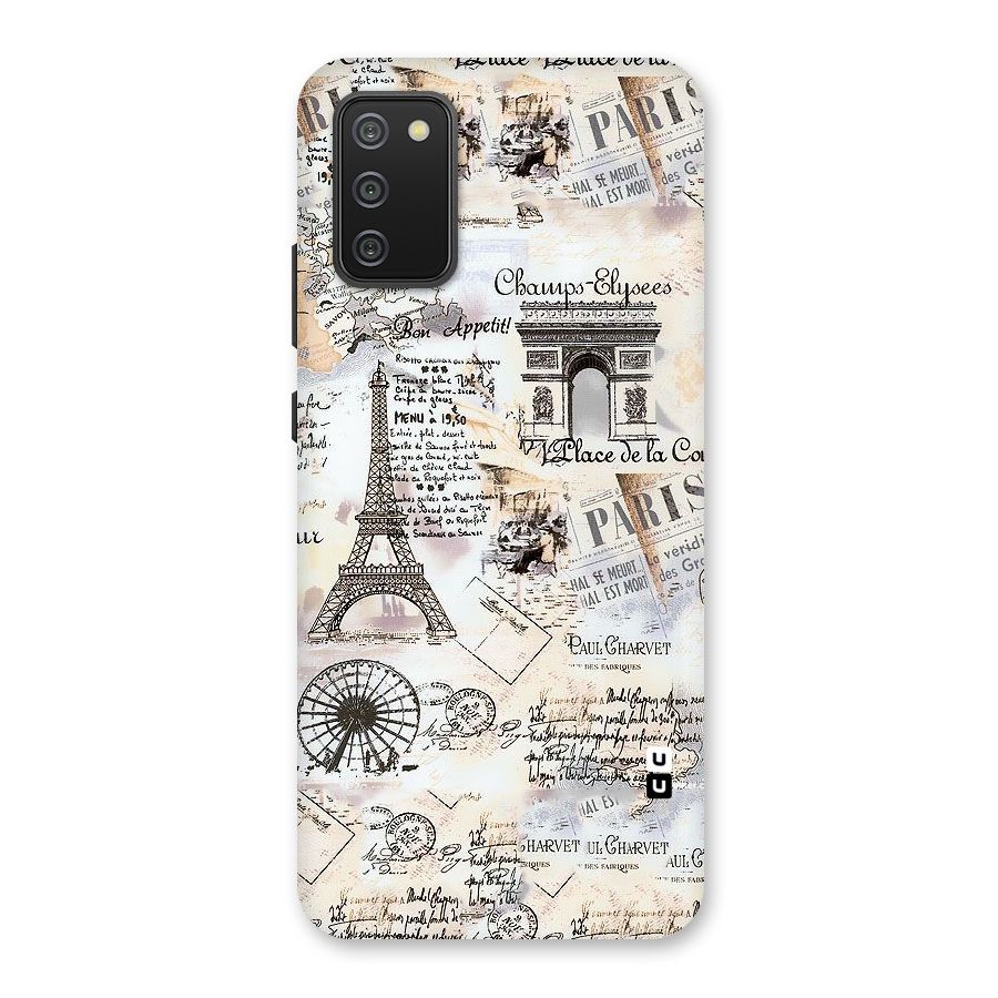 Paris Paper Back Case for Galaxy M02s
