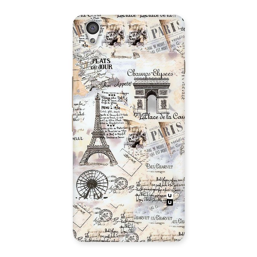 Paris Paper Back Case for OnePlus X