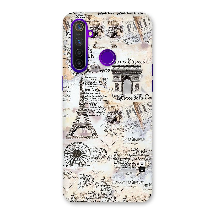 Paris Paper Back Case for Realme 5 Pro