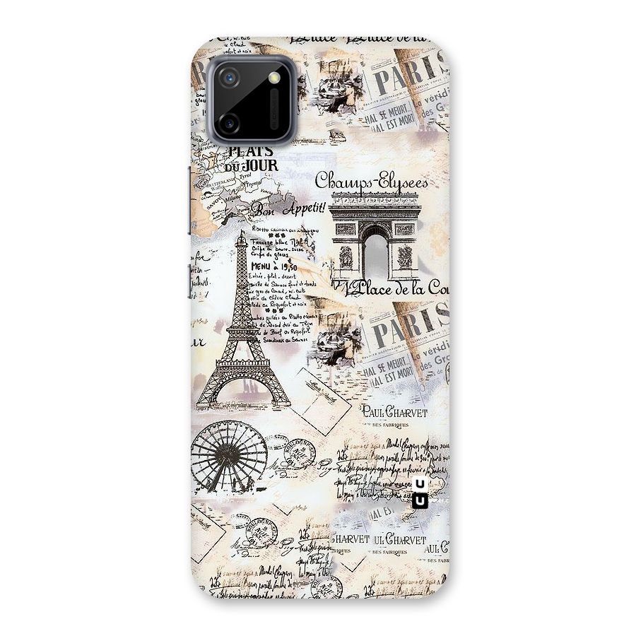 Paris Paper Back Case for Realme C11