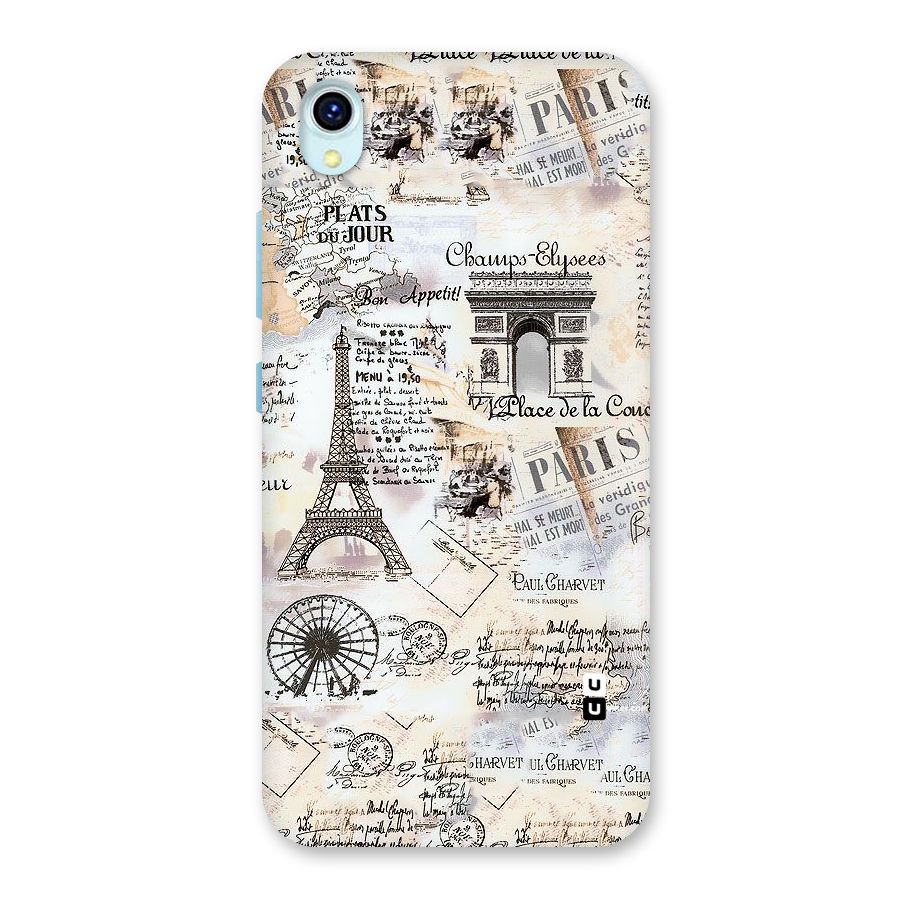Paris Paper Back Case for Vivo Y1s