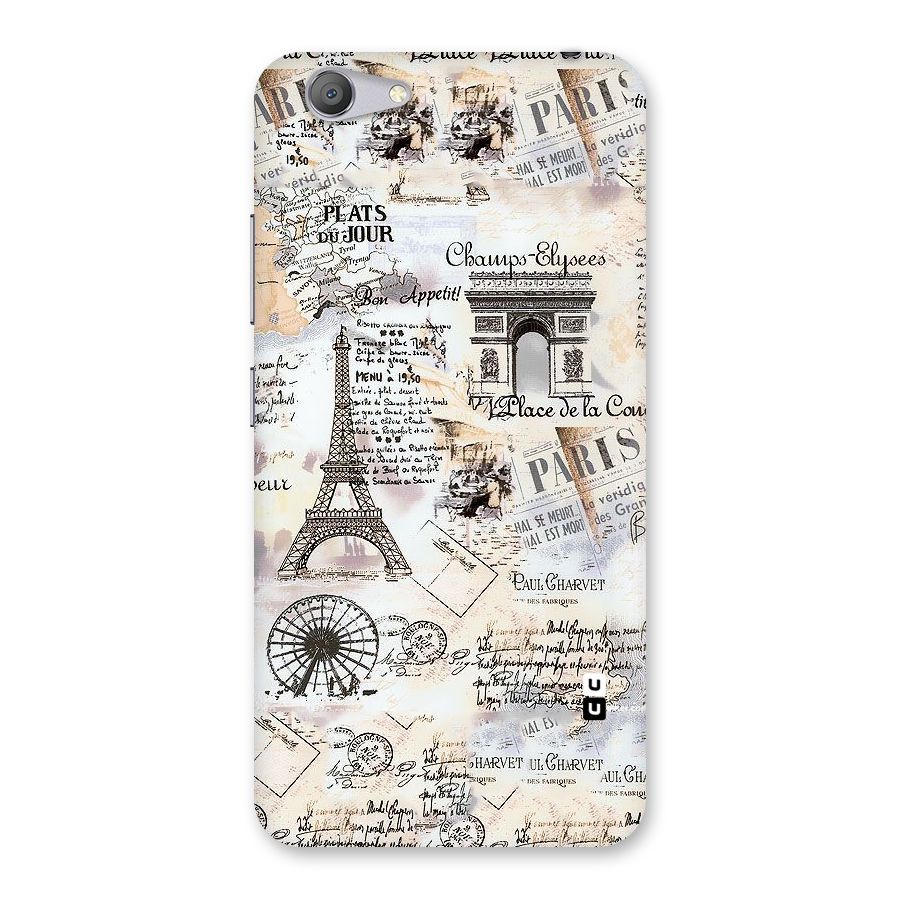 Paris Paper Back Case for Vivo Y53
