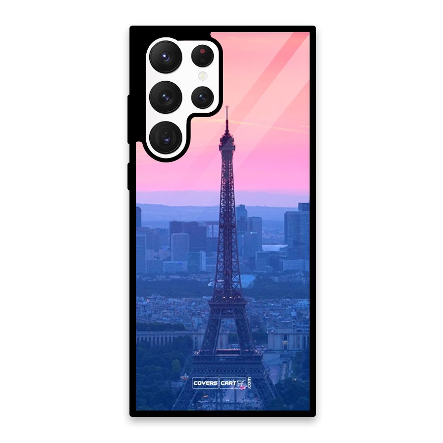 Paris Tower Glass Back Case for Galaxy S22 Ultra 5G