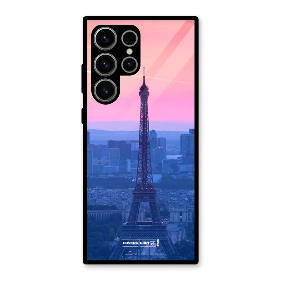 Paris Tower Glass Back Case for Galaxy S23 Ultra