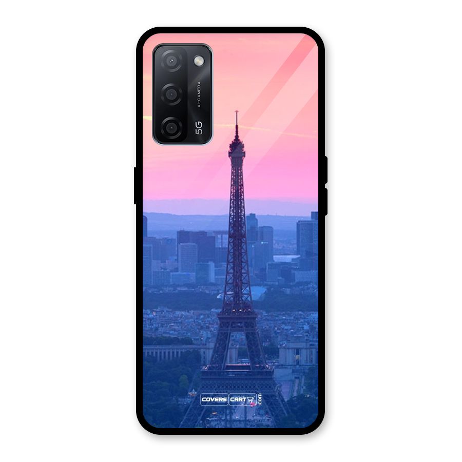 Paris Tower Glass Back Case for Oppo A53s 5G