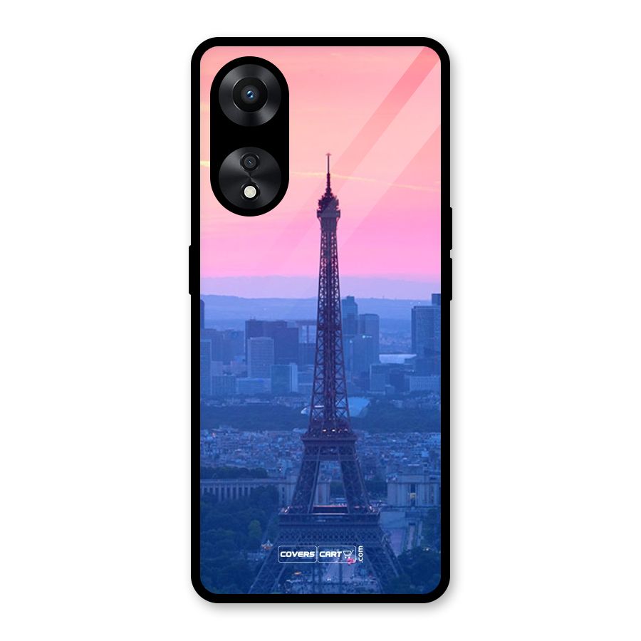 Paris Tower Glass Back Case for Oppo A78