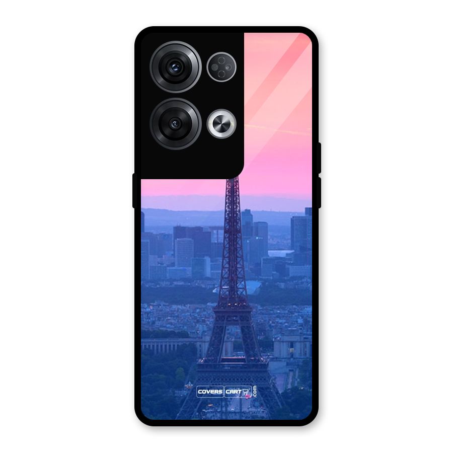 Paris Tower Glass Back Case for Oppo Reno8 Pro 5G