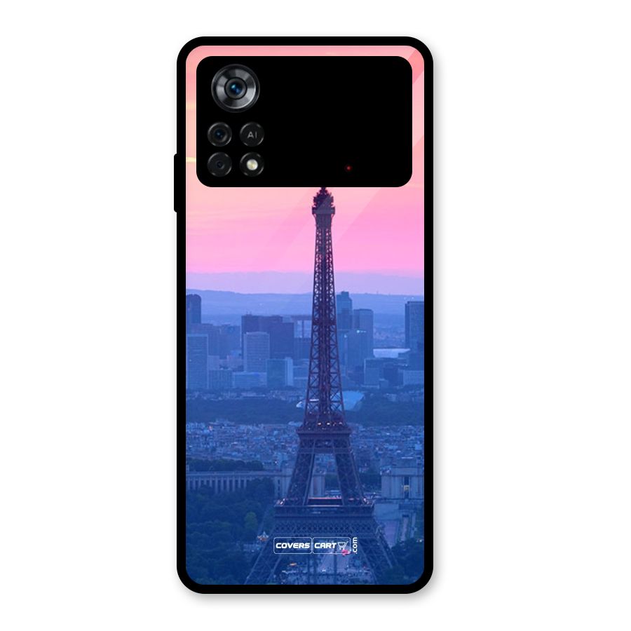 Paris Tower Glass Back Case for Poco X4 Pro 5G