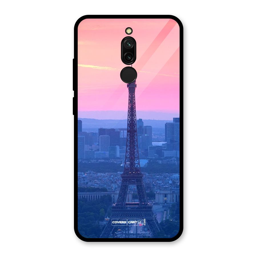 Paris Tower Glass Back Case for Redmi 8