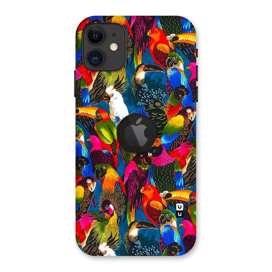 Parrot Art Back Case for iPhone 11 Logo Cut