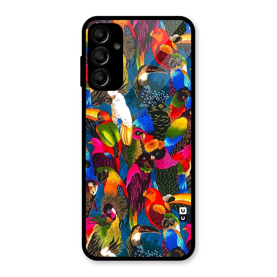 Parrot Art Glass Back Case for Galaxy A14 5G