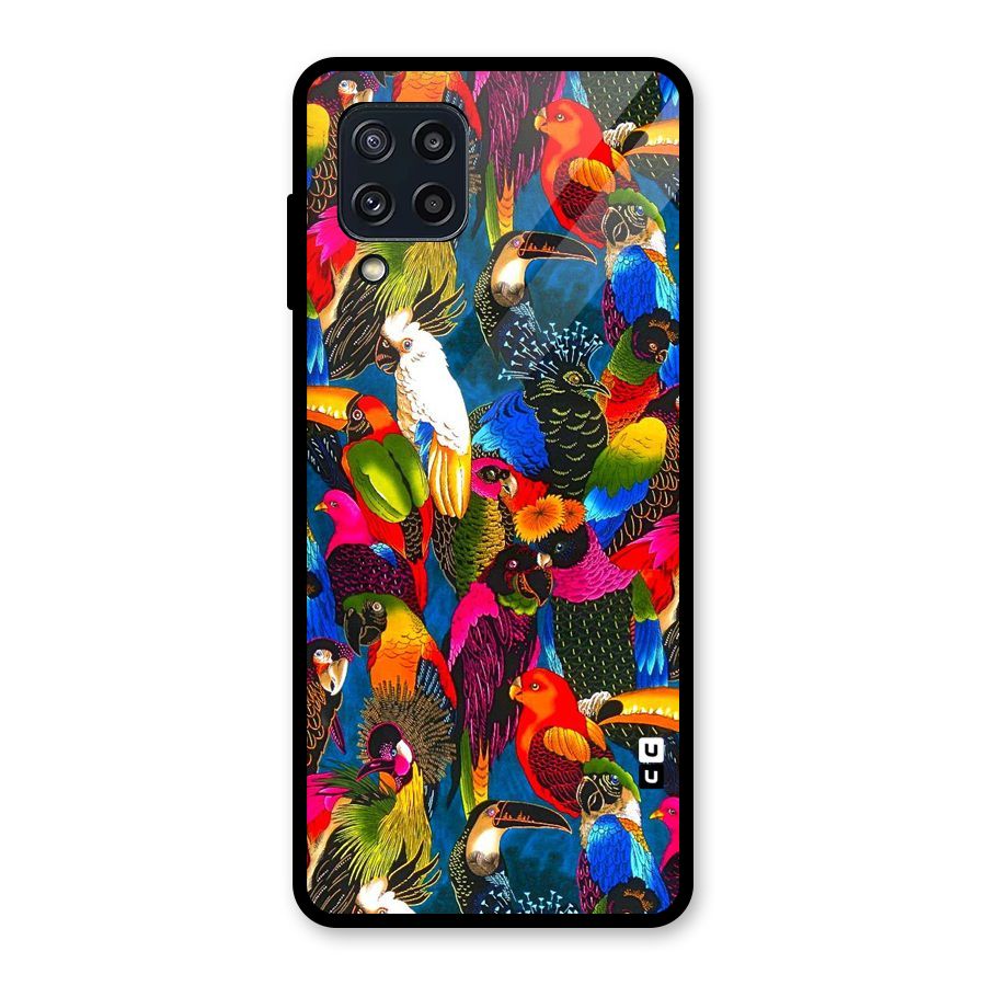 Parrot Art Glass Back Case for Galaxy M32