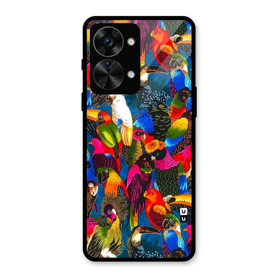 Parrot Art Glass Back Case for OnePlus Nord 2T