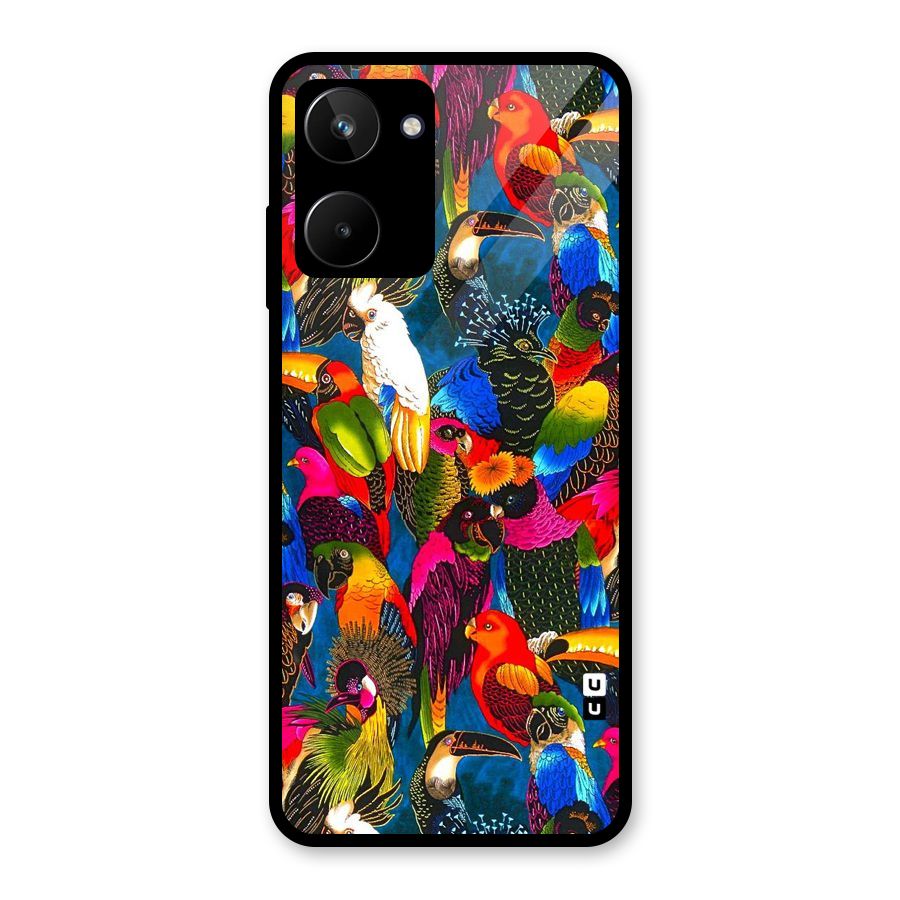 Parrot Art Glass Back Case for Realme 10