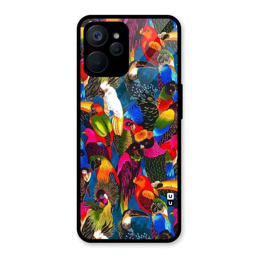Parrot Art Glass Back Case for Realme 9i 5G