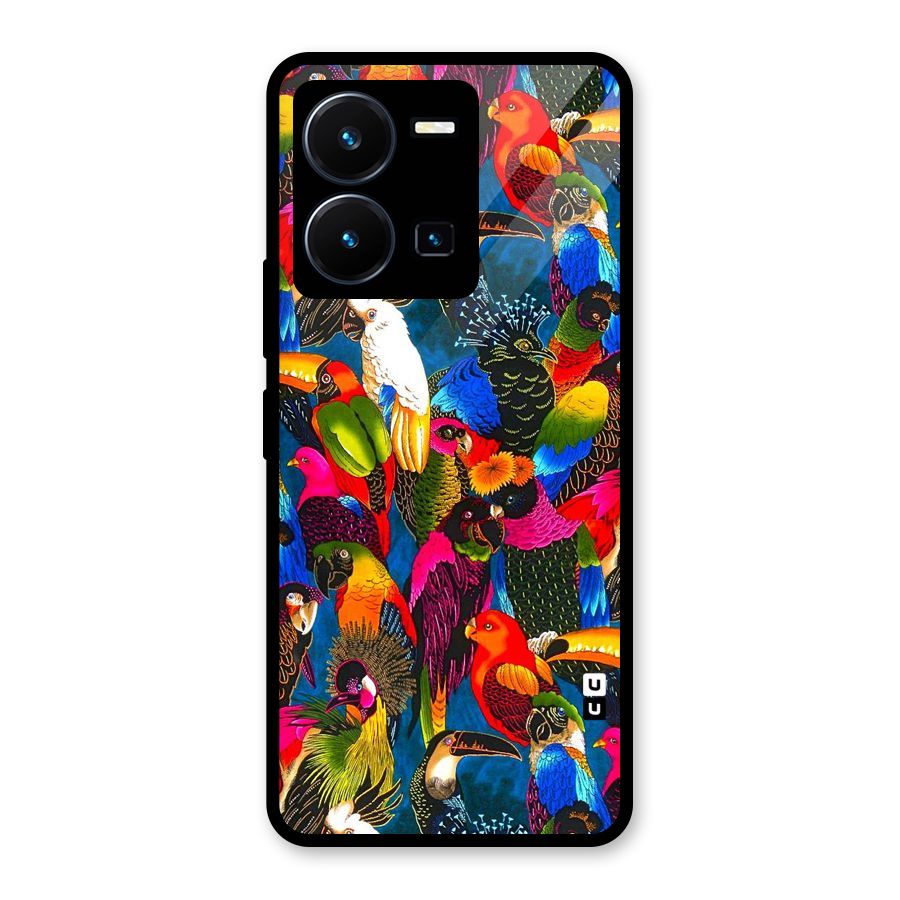 Parrot Art Glass Back Case for Vivo Y35