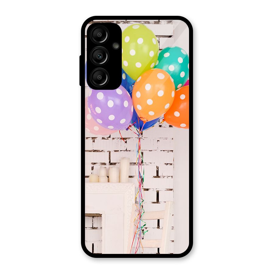 Party Balloons Glass Back Case for Galaxy A14 5G