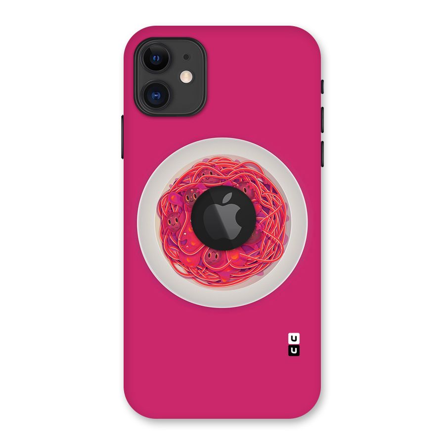 Pasta Cute Back Case for iPhone 11 Logo Cut