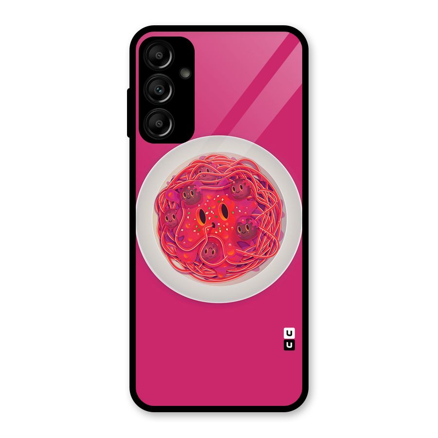 Pasta Cute Glass Back Case for Galaxy A14 5G
