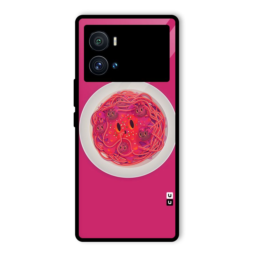 Pasta Cute Glass Back Case for Vivo iQOO 9 Pro