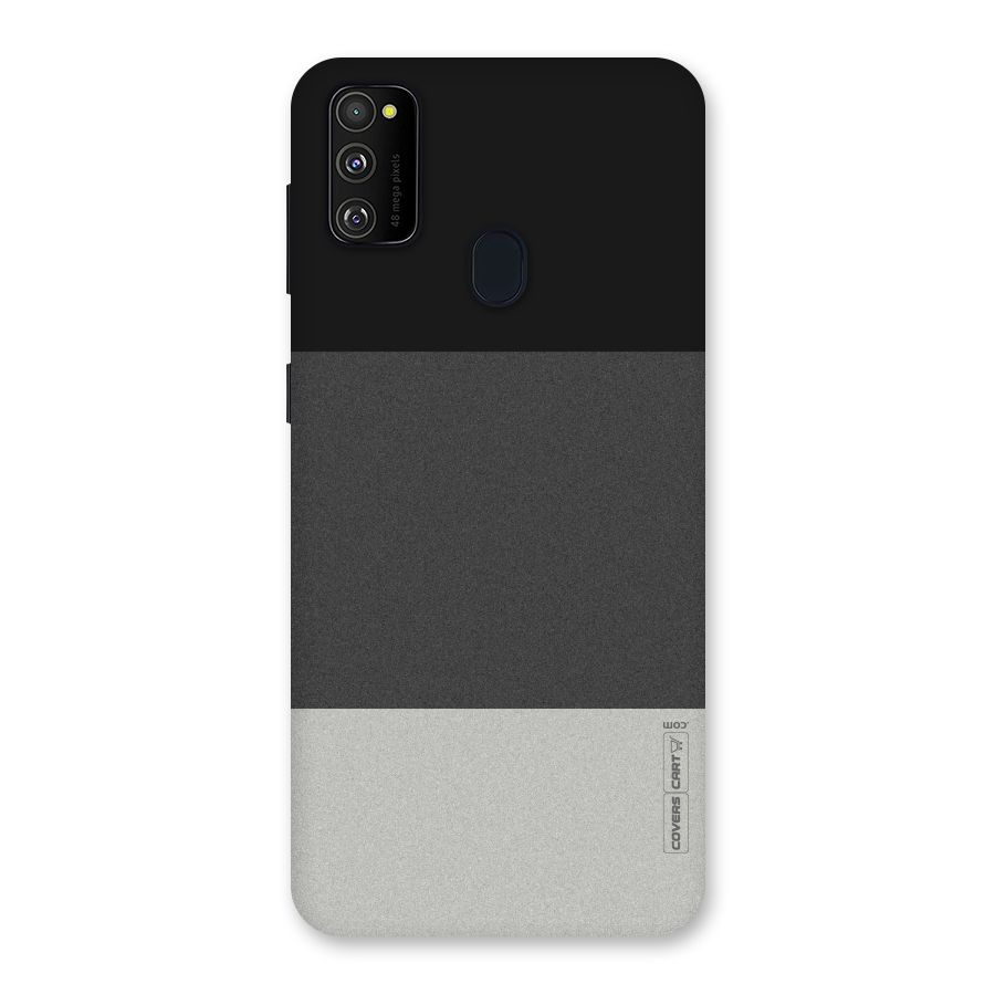 Pastel Black and Grey Back Case for Galaxy M30s