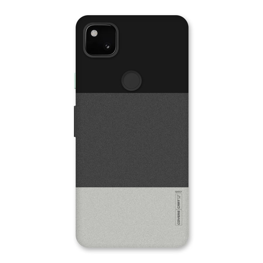 Pastel Black and Grey Back Case for Google Pixel 4a