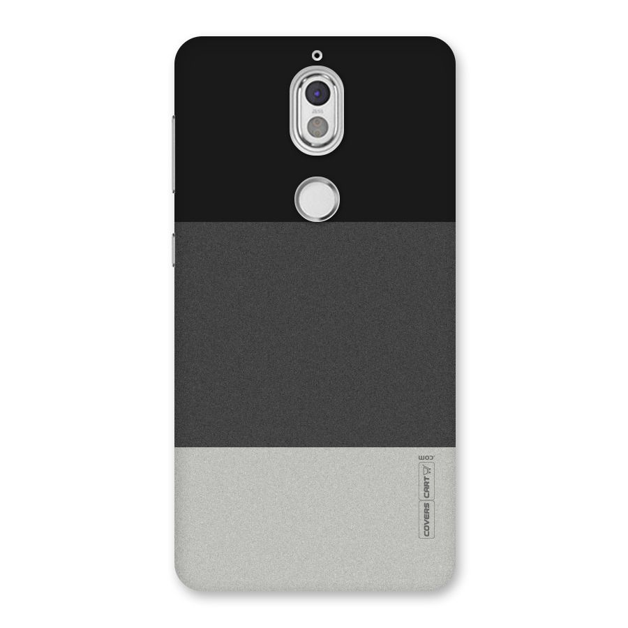 Pastel Black and Grey Back Case for Nokia 7