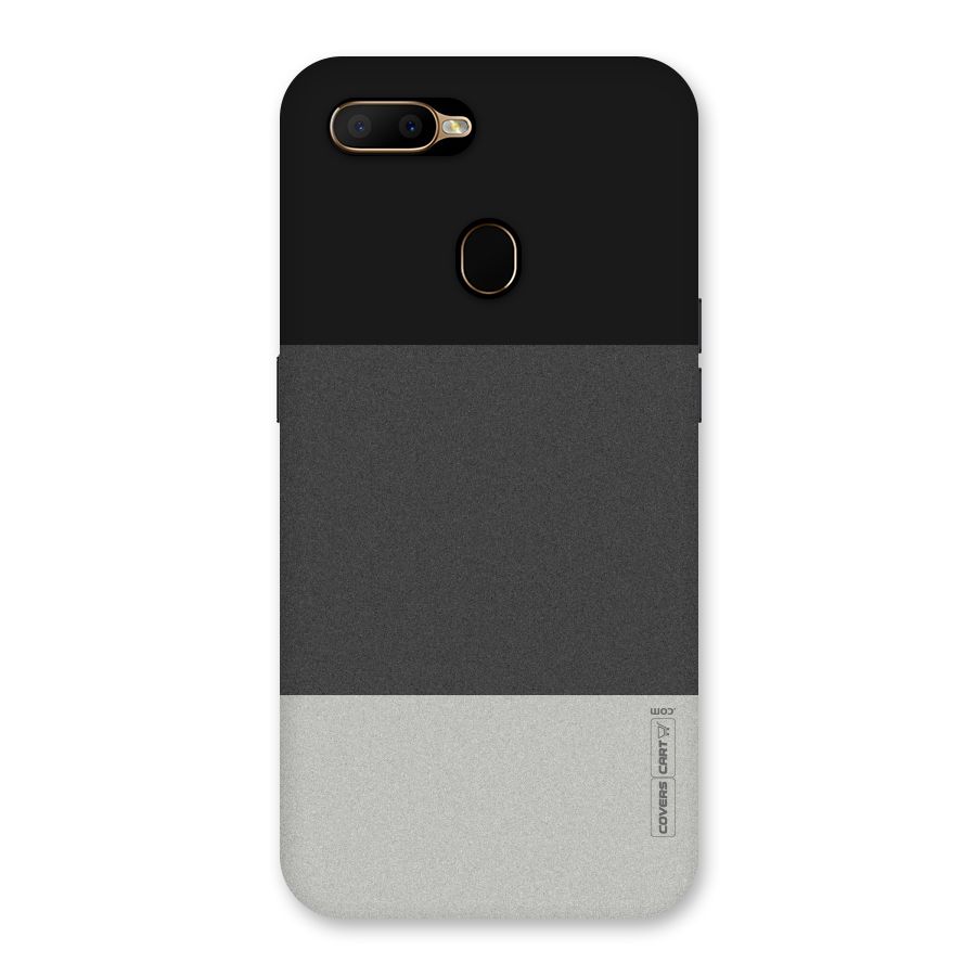 Pastel Black and Grey Back Case for Oppo A5s