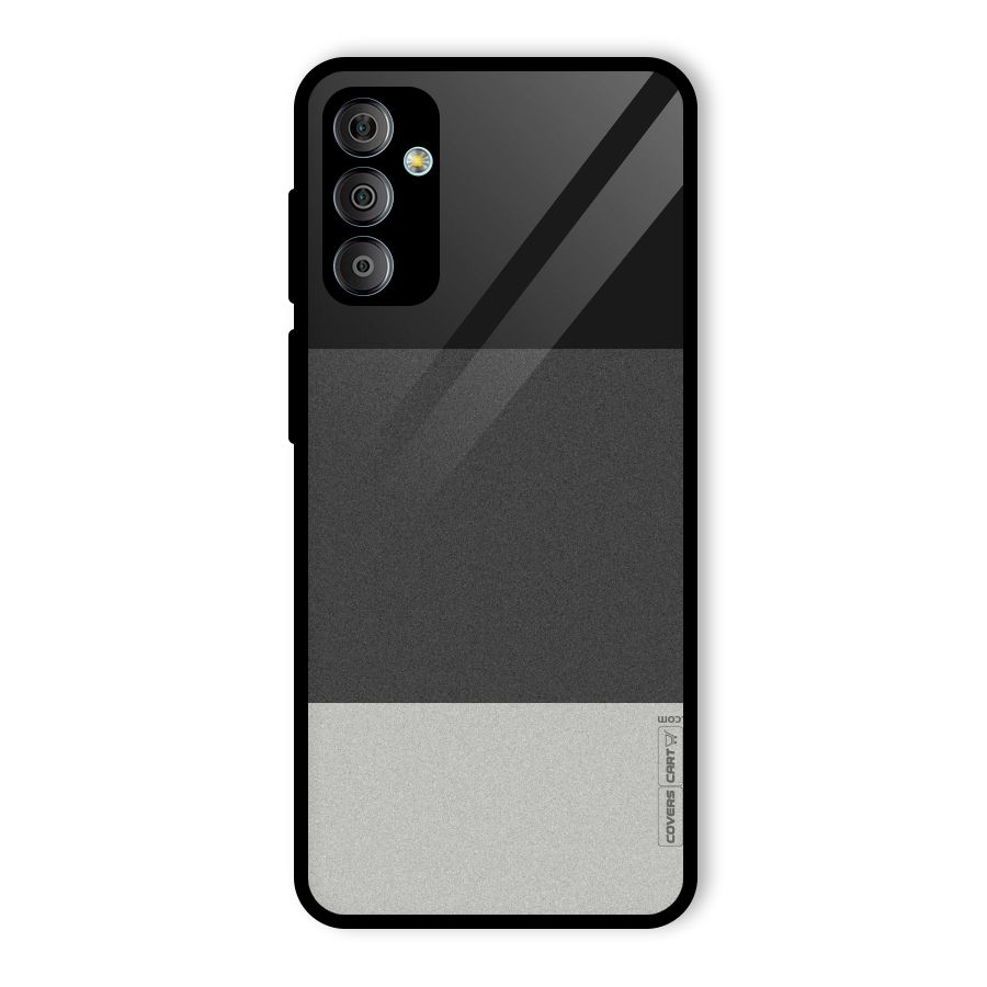 Pastel Black and Grey Glass Back Case for Galaxy F23