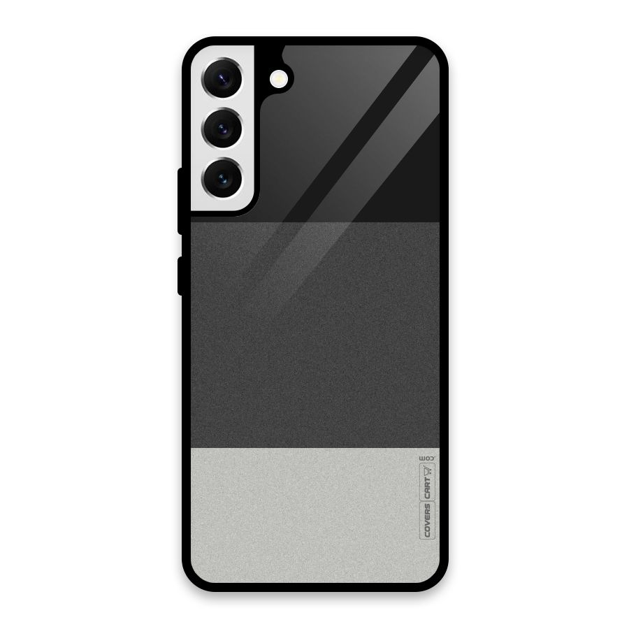 Pastel Black and Grey Glass Back Case for Galaxy S22 Plus 5G