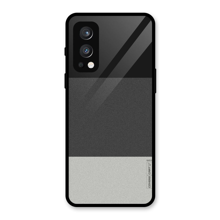 Pastel Black and Grey Glass Back Case for OnePlus Nord 2 5G