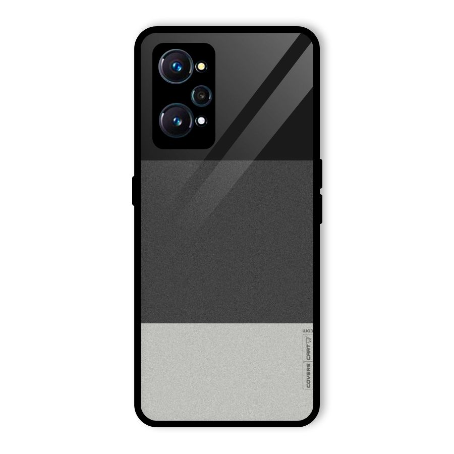 Pastel Black and Grey Glass Back Case for Realme GT 2