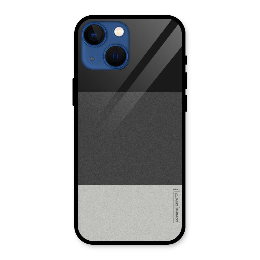 Pastel Black and Grey Glass Back Case for iPhone 13 Mini