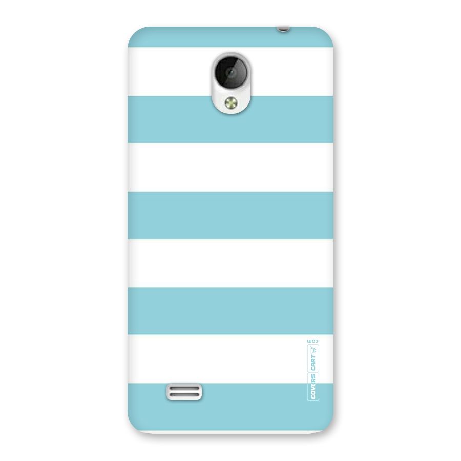 Pastel Blue White Stripes Back Case for Vivo Y21