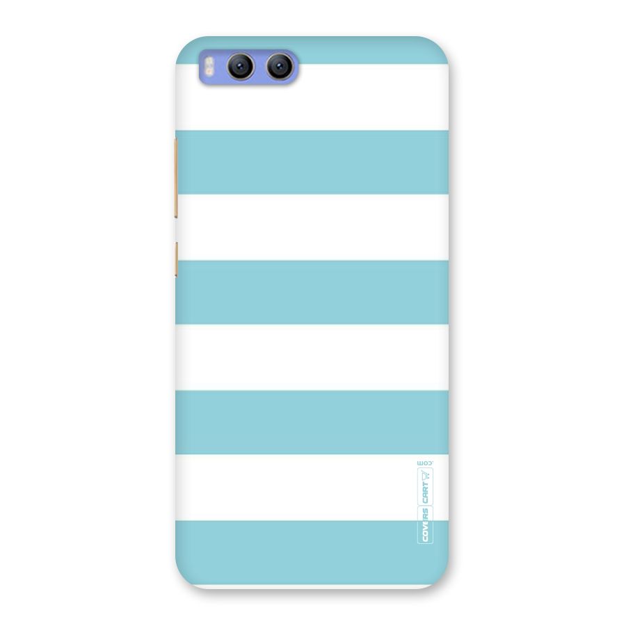 Pastel Blue White Stripes Back Case for Xiaomi Mi 6