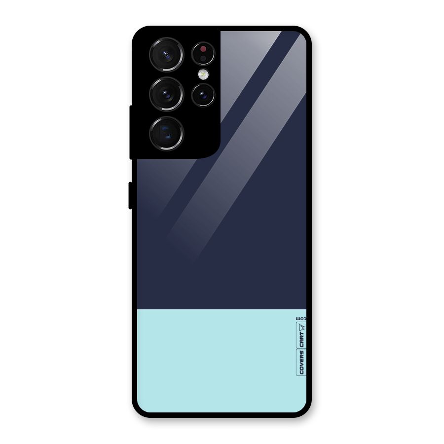Pastel Blues Glass Back Case for Galaxy S21 Ultra 5G