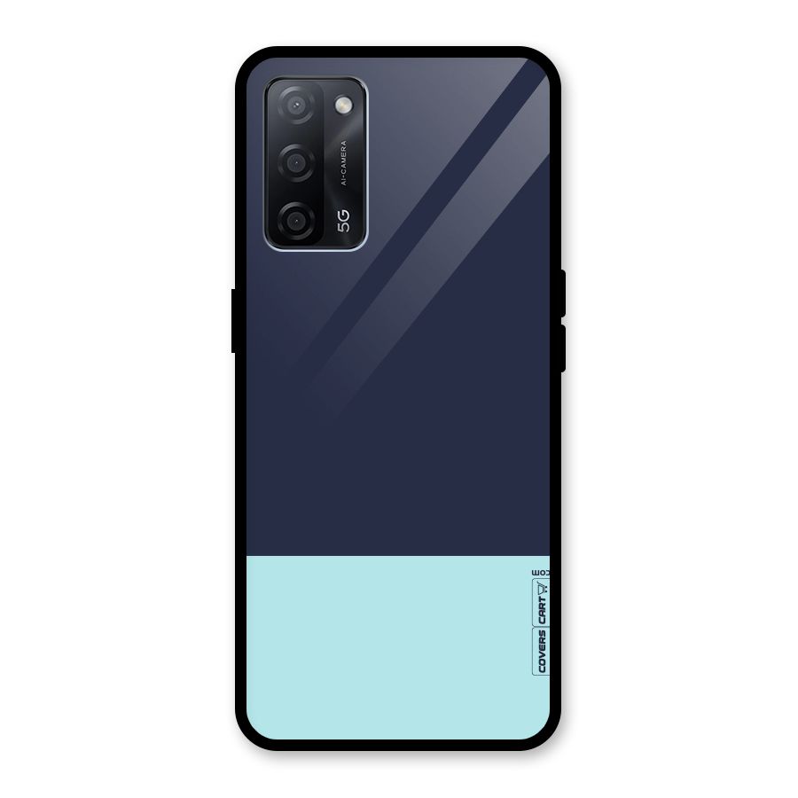 Pastel Blues Glass Back Case for Oppo A53s 5G