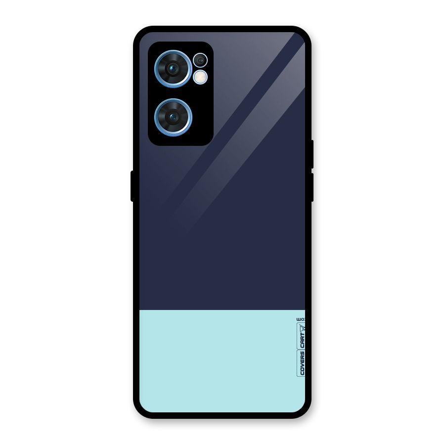 Pastel Blues Glass Back Case for Oppo Reno7 5G