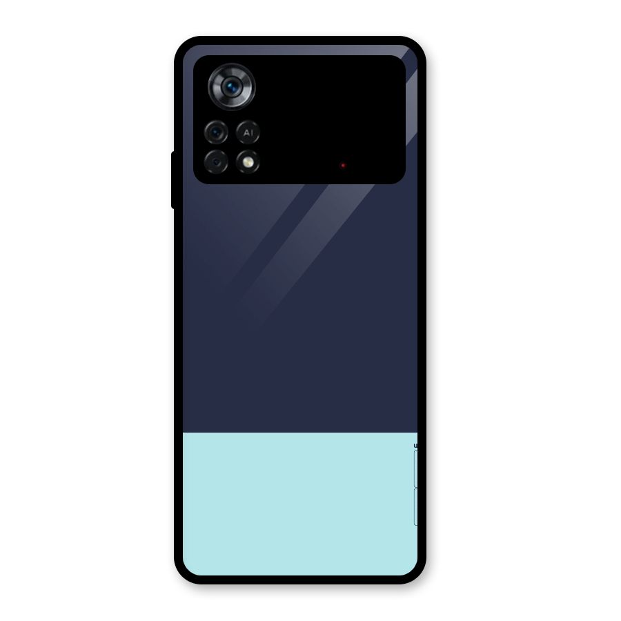 Pastel Blues Glass Back Case for Poco X4 Pro 5G