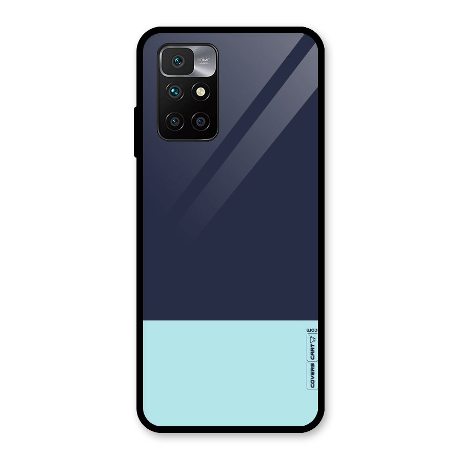 Pastel Blues Glass Back Case for Redmi 10 Prime