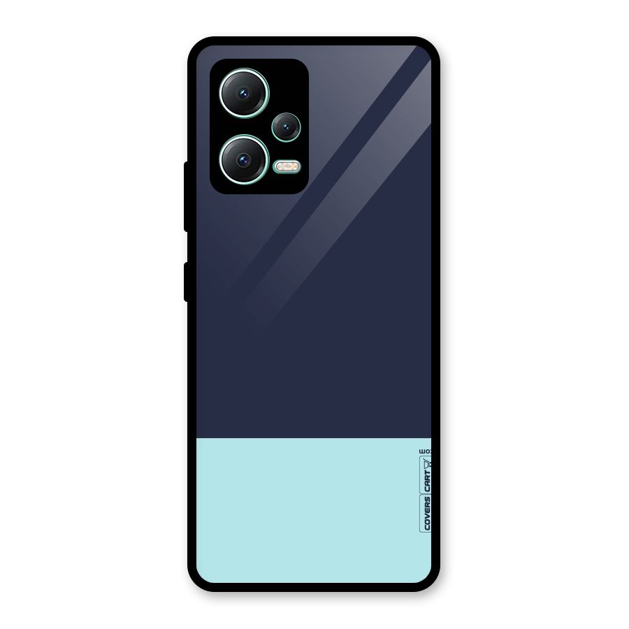 Pastel Blues Glass Back Case for Redmi Note 12 5G