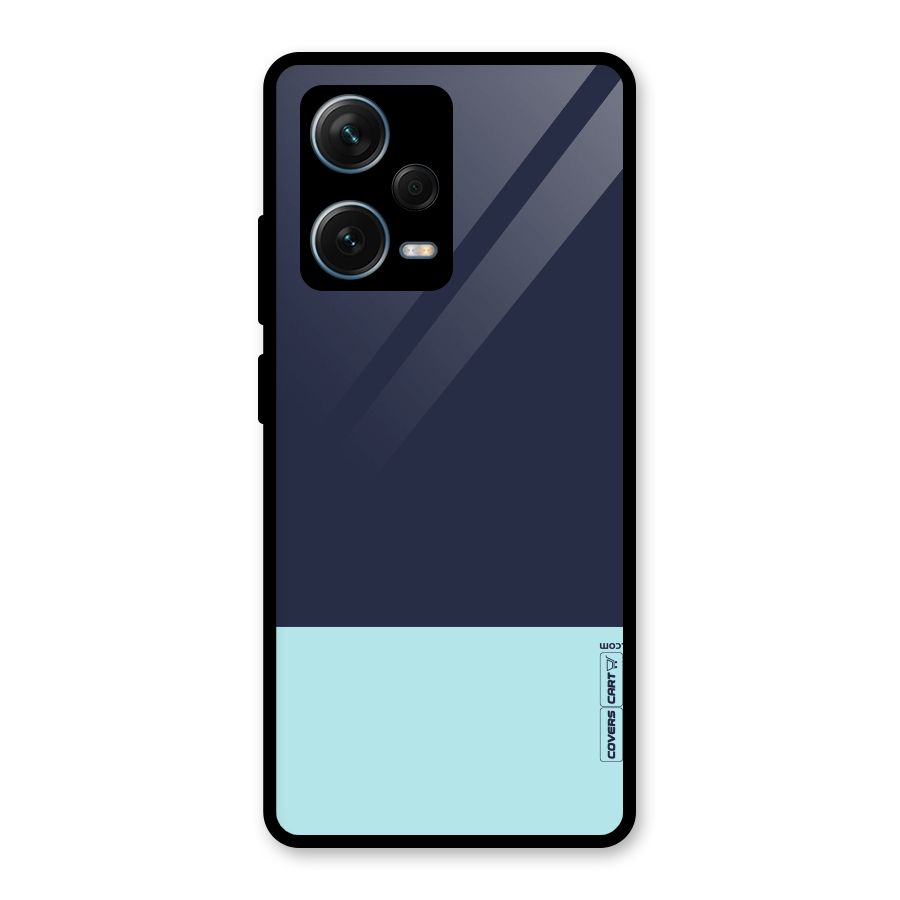 Pastel Blues Glass Back Case for Redmi Note 12 Pro Plus 5G