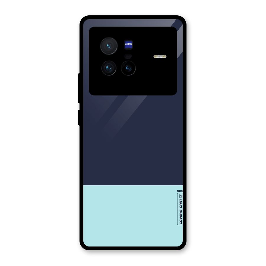 Pastel Blues Glass Back Case for Vivo X80