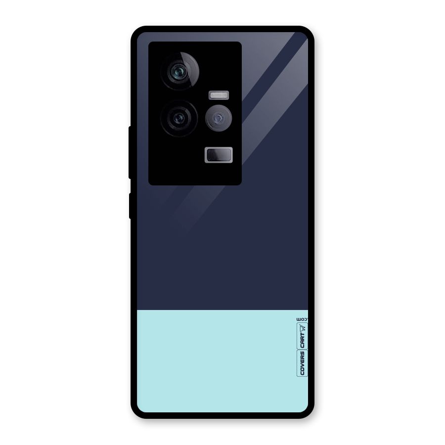Pastel Blues Glass Back Case for Vivo iQOO 11 5G