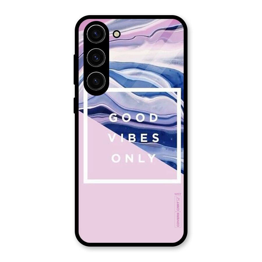 Pastel Color Vibes Glass Back Case for Galaxy S23 Plus
