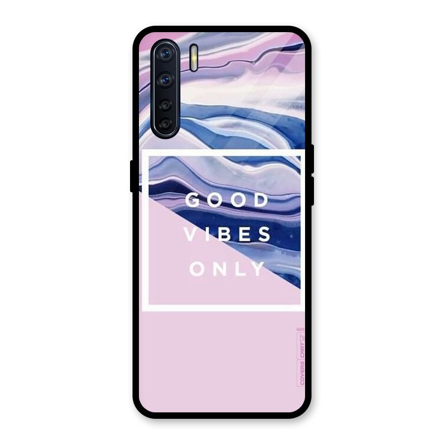Pastel Color Vibes Glass Back Case for Oppo F15
