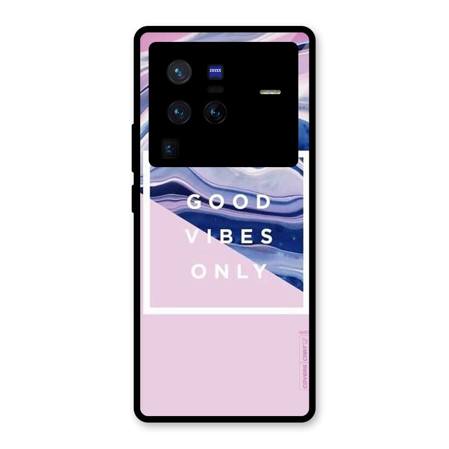 Pastel Color Vibes Glass Back Case for Vivo X80 Pro