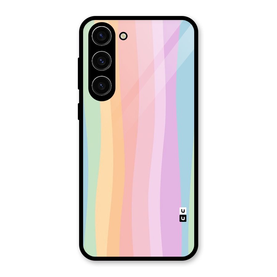 Pastel Curves Glass Back Case for Galaxy S23 Plus