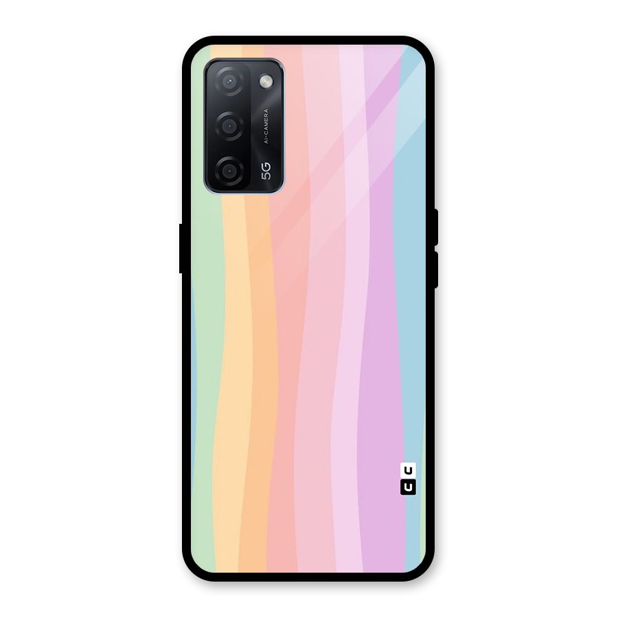 Pastel Curves Glass Back Case for Oppo A53s 5G
